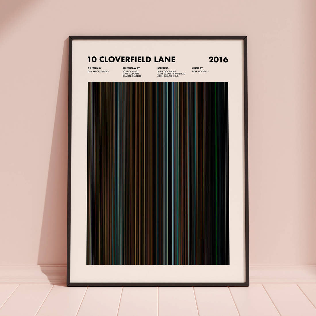 10 Cloverfield Lane Movie Barcode Poster