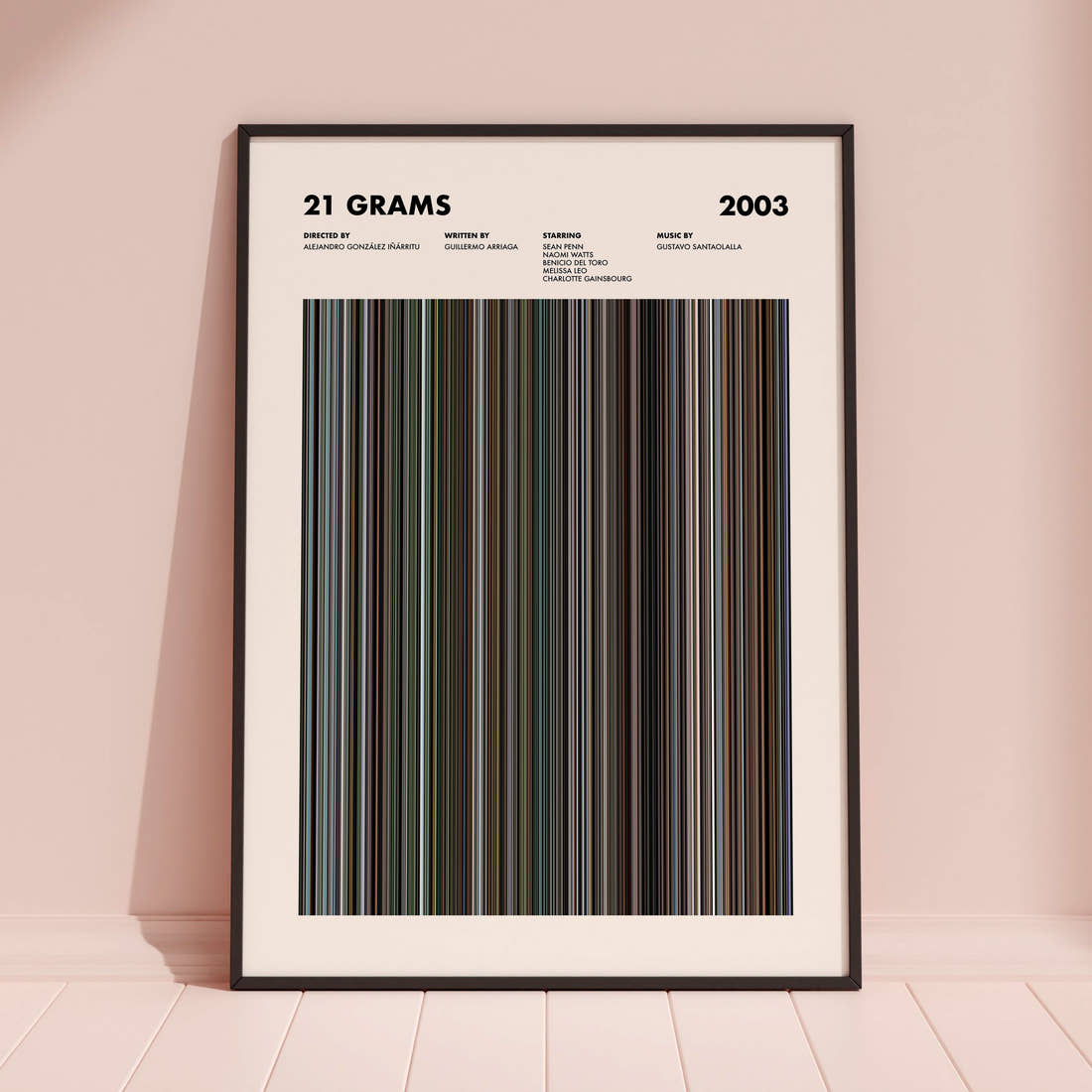 21 Grams Movie Barcode Poster