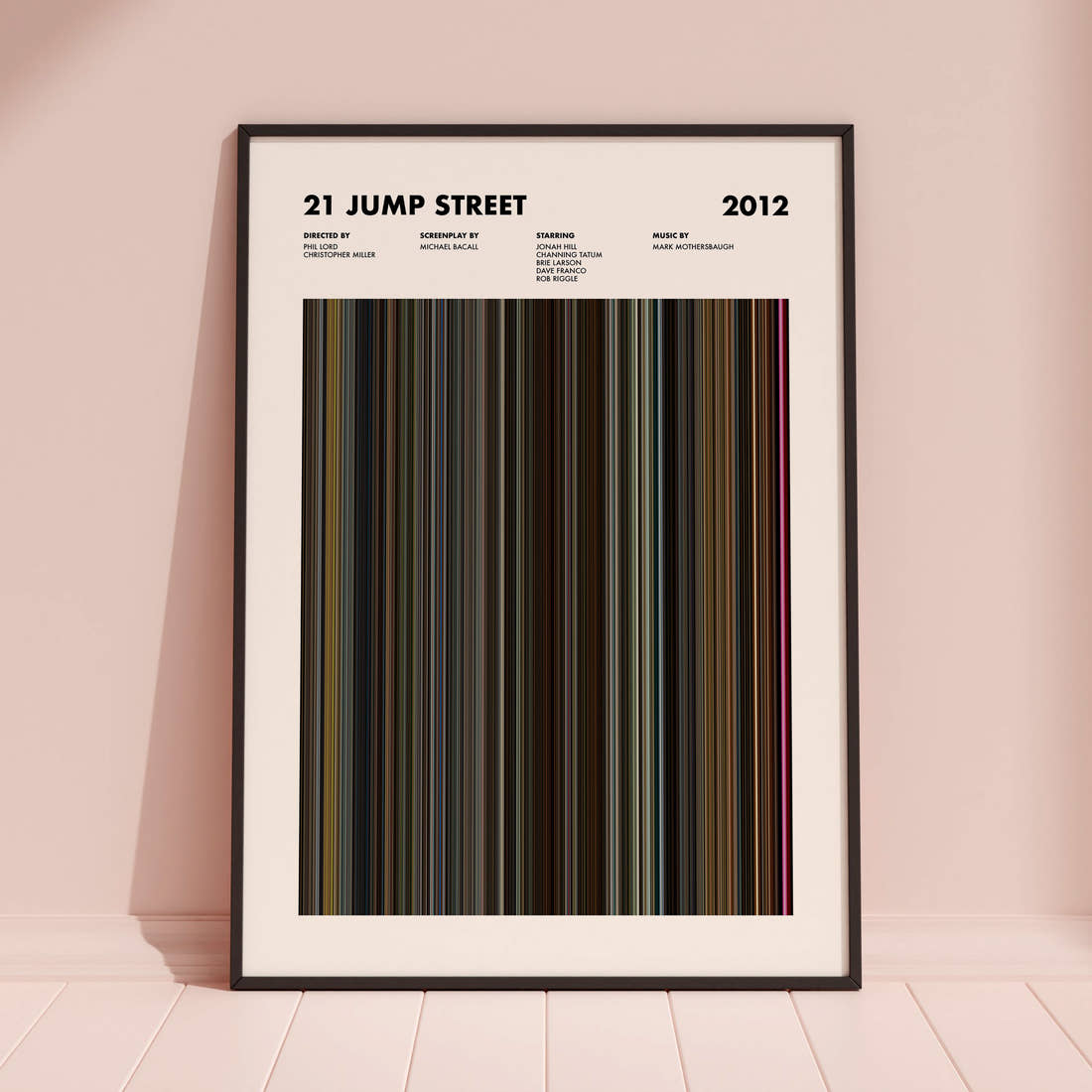 21 Jump Street Movie Barcode Poster