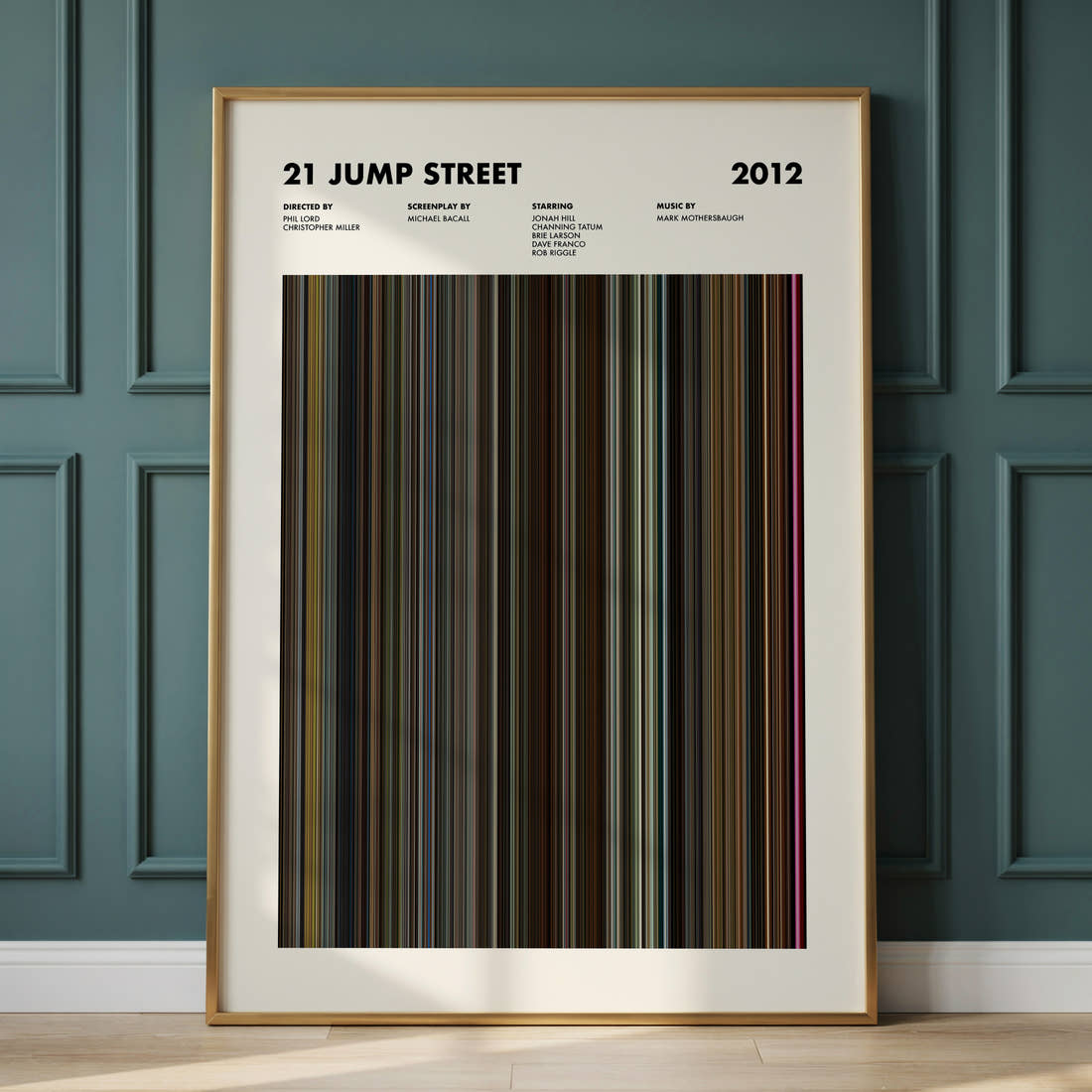 21 Jump Street Movie Barcode Poster