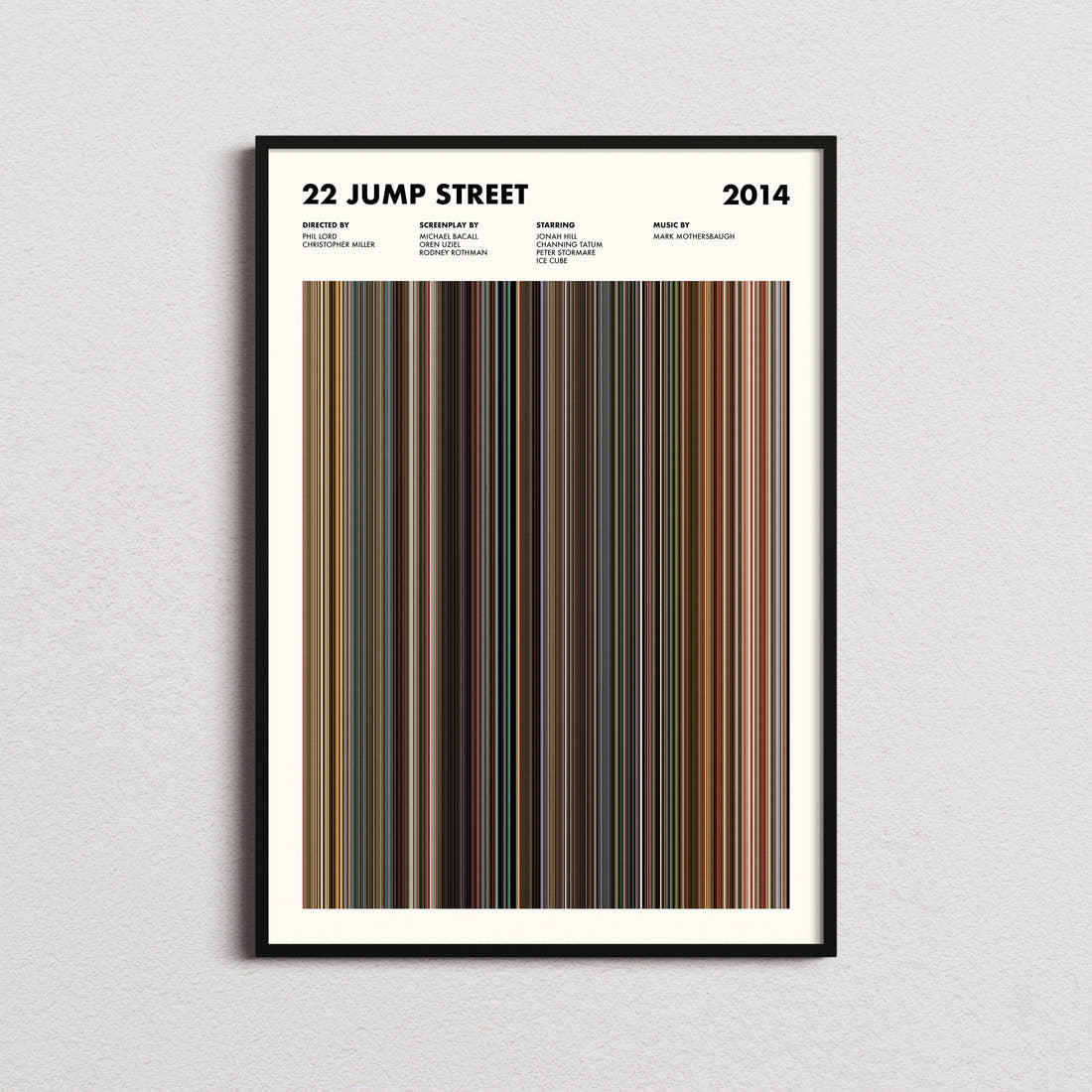 22 Jump Street Movie Barcode Poster