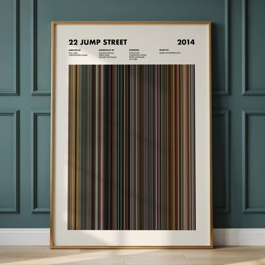 22 Jump Street Movie Barcode Poster