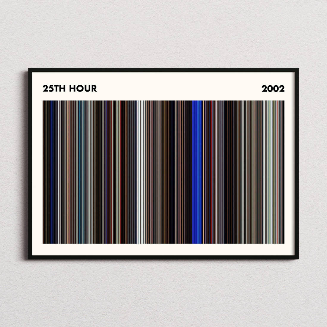 25th Hour Movie Barcode Poster - Simplified