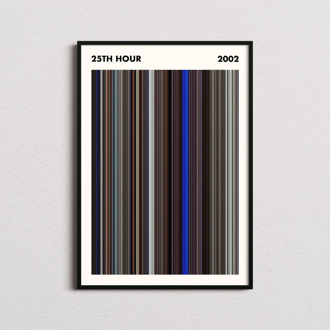 25th Hour Movie Barcode Poster - Simplified