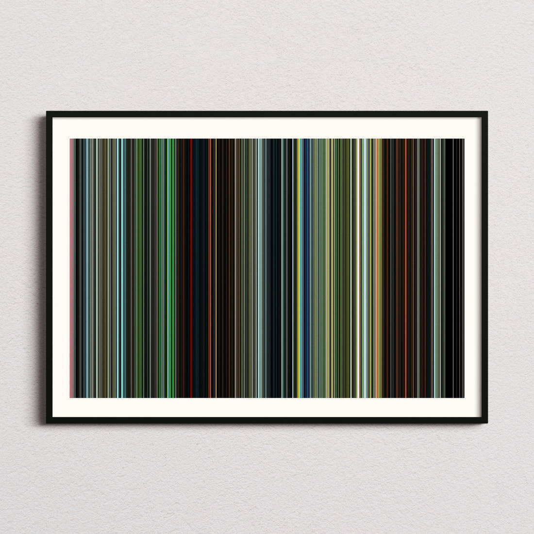 28 Years Later Movie Barcode Poster - Barcode Only
