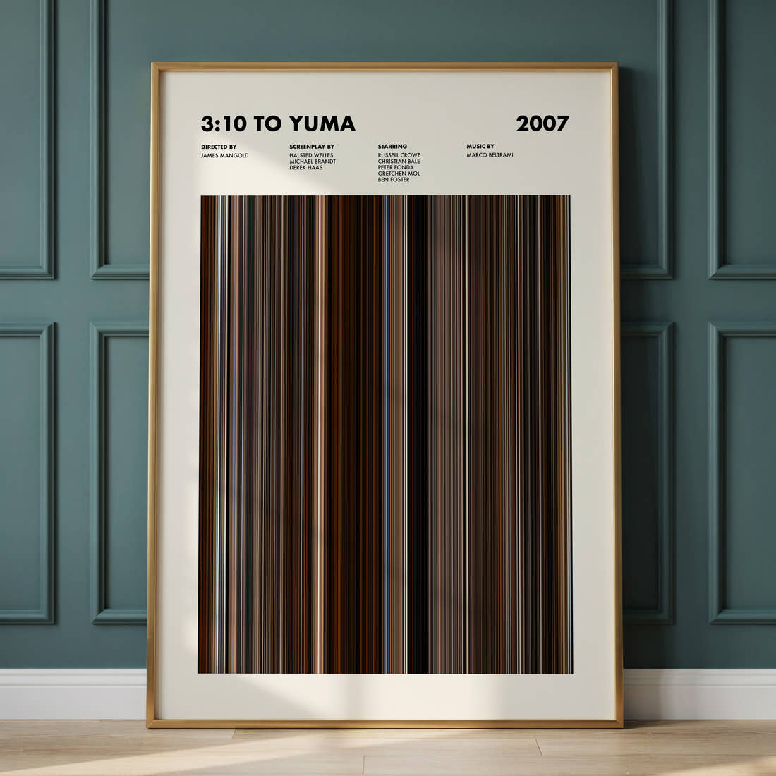 3:10 to Yuma Movie Barcode Poster