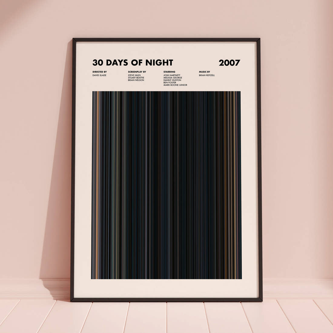 30 Days of Night Movie Barcode Poster