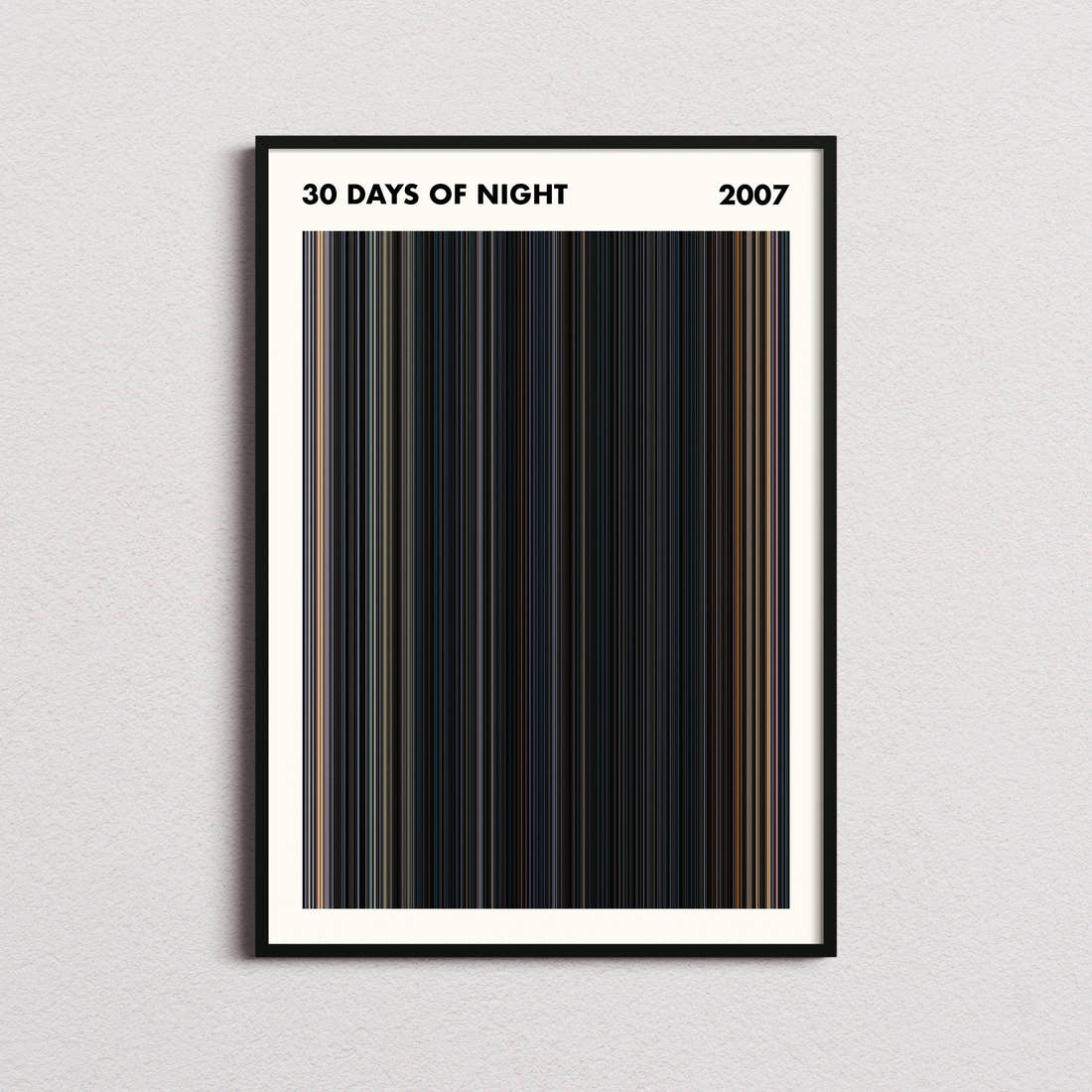 30 Days of Night Movie Barcode Poster - Simplified