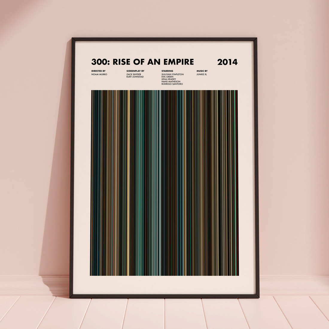 300: Rise of an Empire Movie Barcode Poster