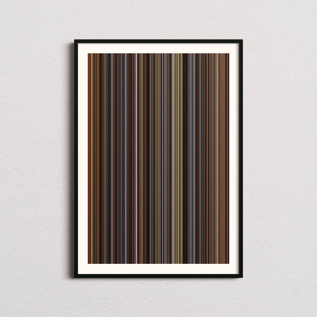 A Beautiful Mind Movie Barcode Poster - Barcode Only