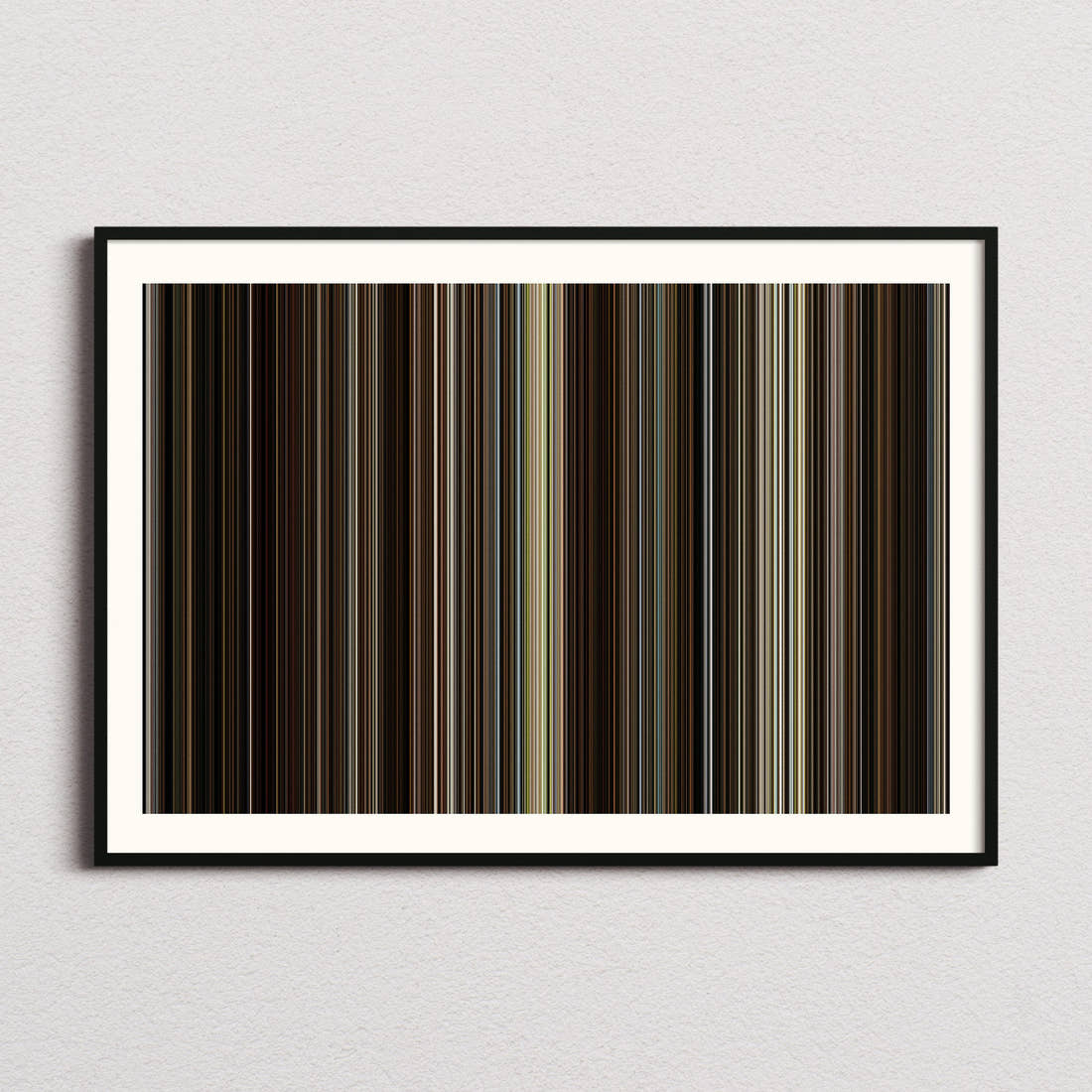 A Complete Unknown Movie Barcode Poster - Barcode Only