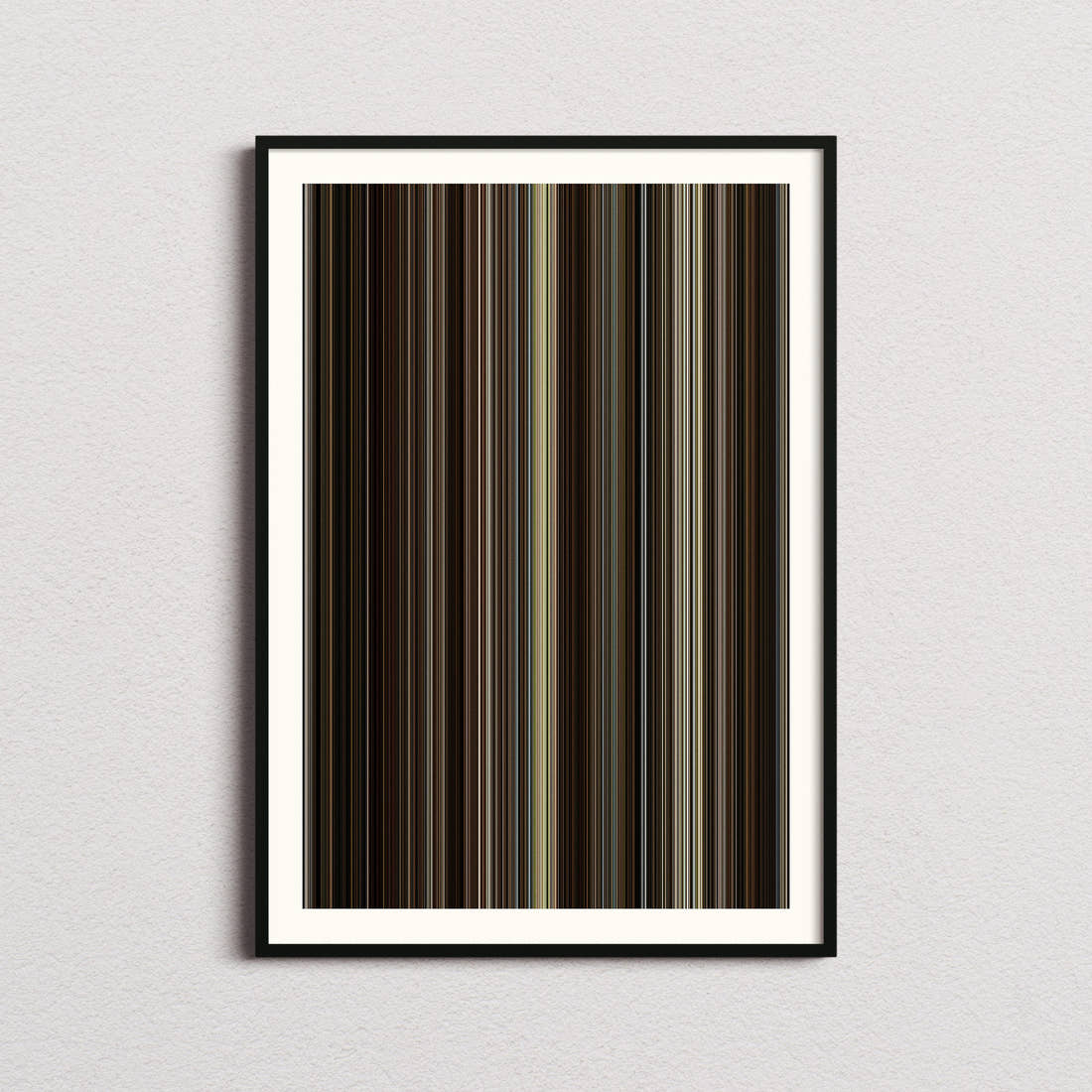 A Complete Unknown Movie Barcode Poster - Barcode Only