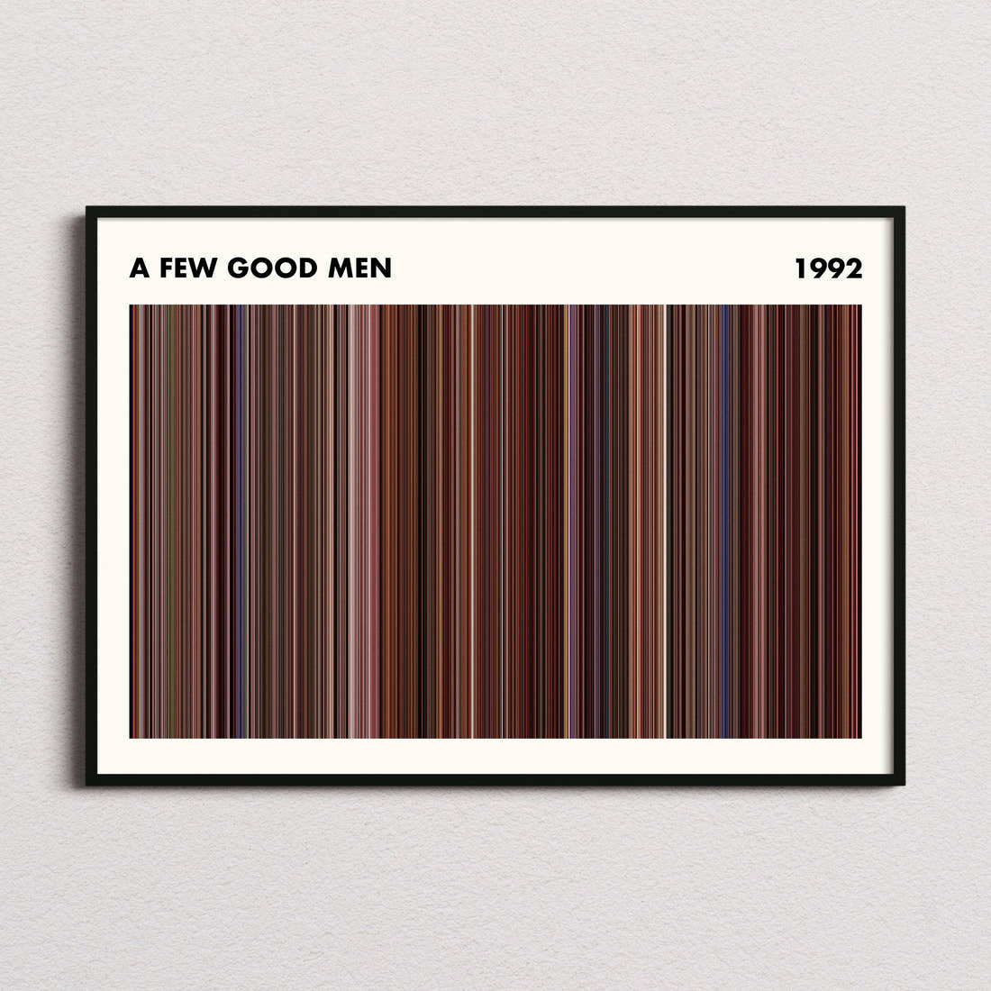 A Few Good Men Movie Barcode Poster - Simplified