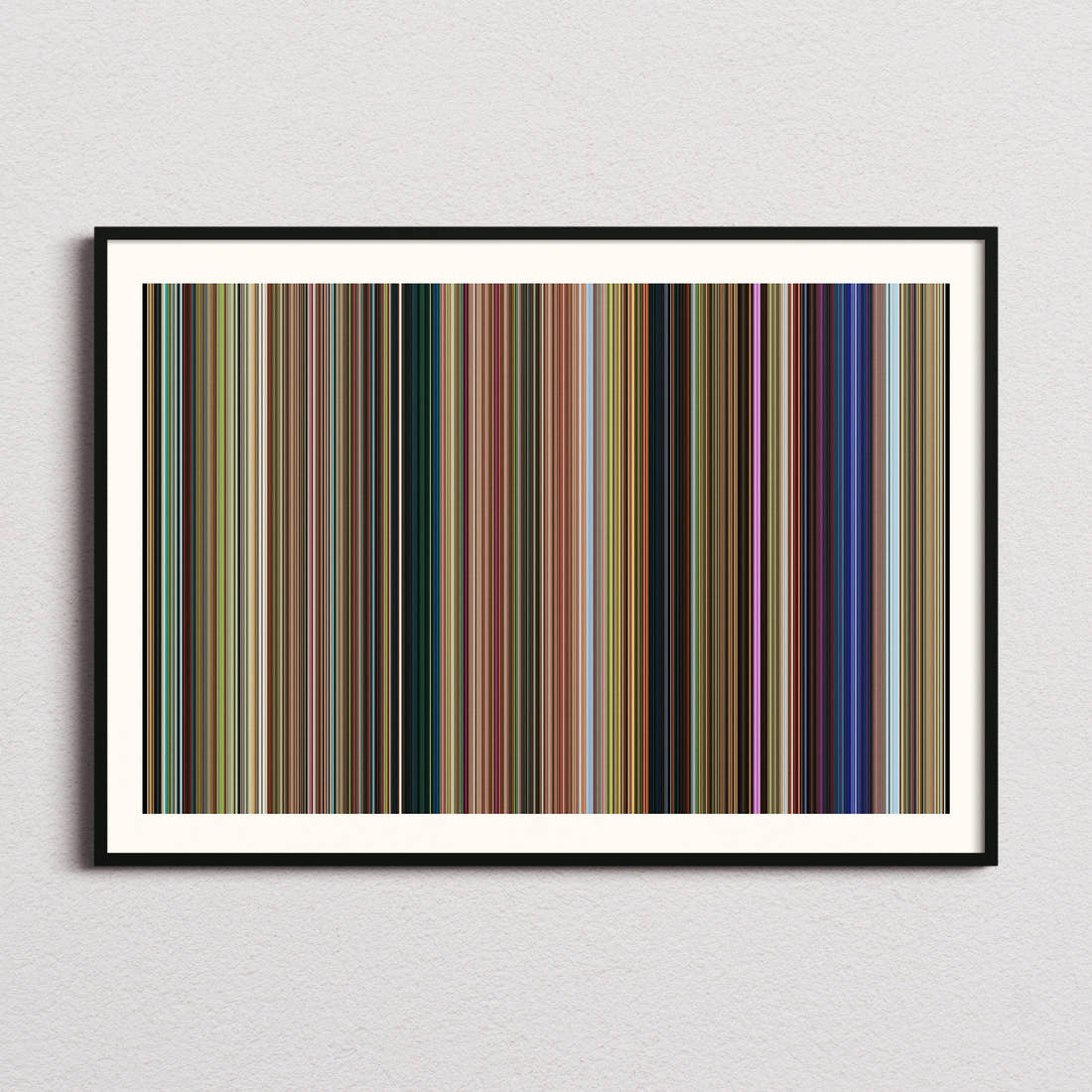 A Minecraft Movie Barcode Poster - Barcode Only