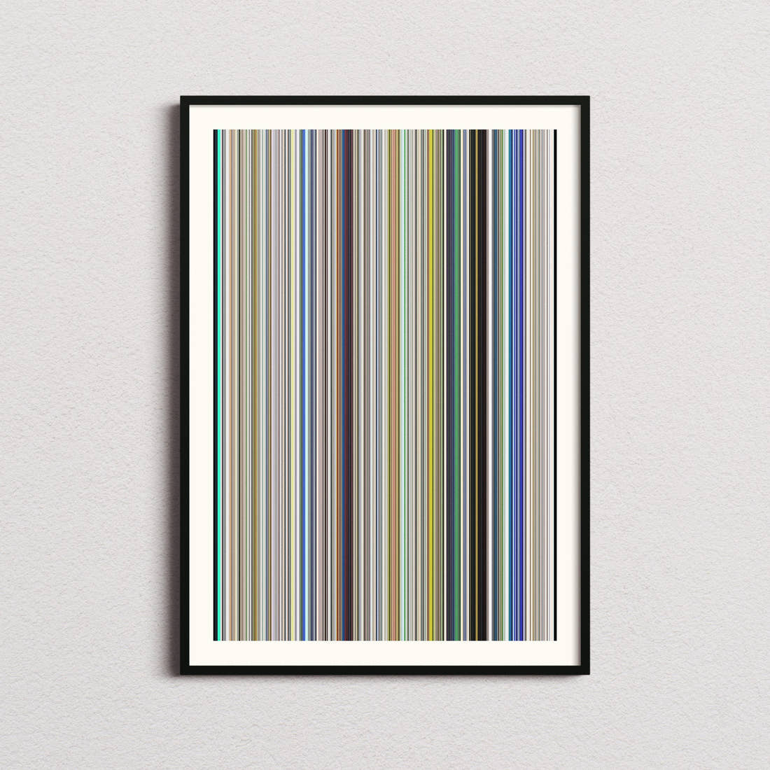 A Silent Voice Movie Barcode Poster - Barcode Only