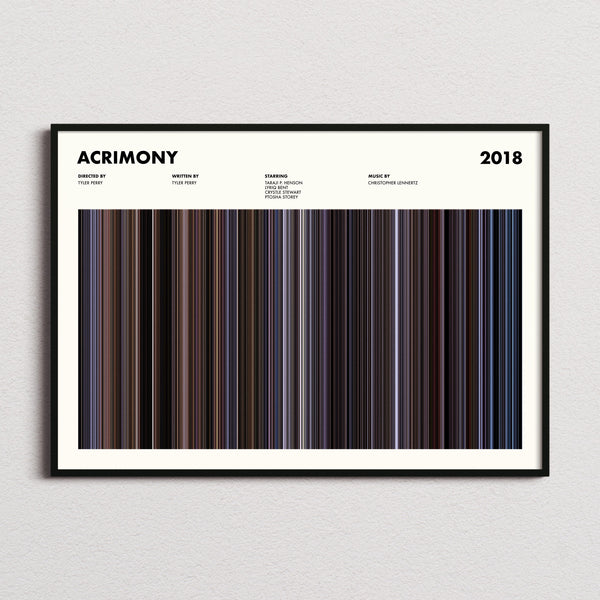 Acrimony Movie Barcode Poster