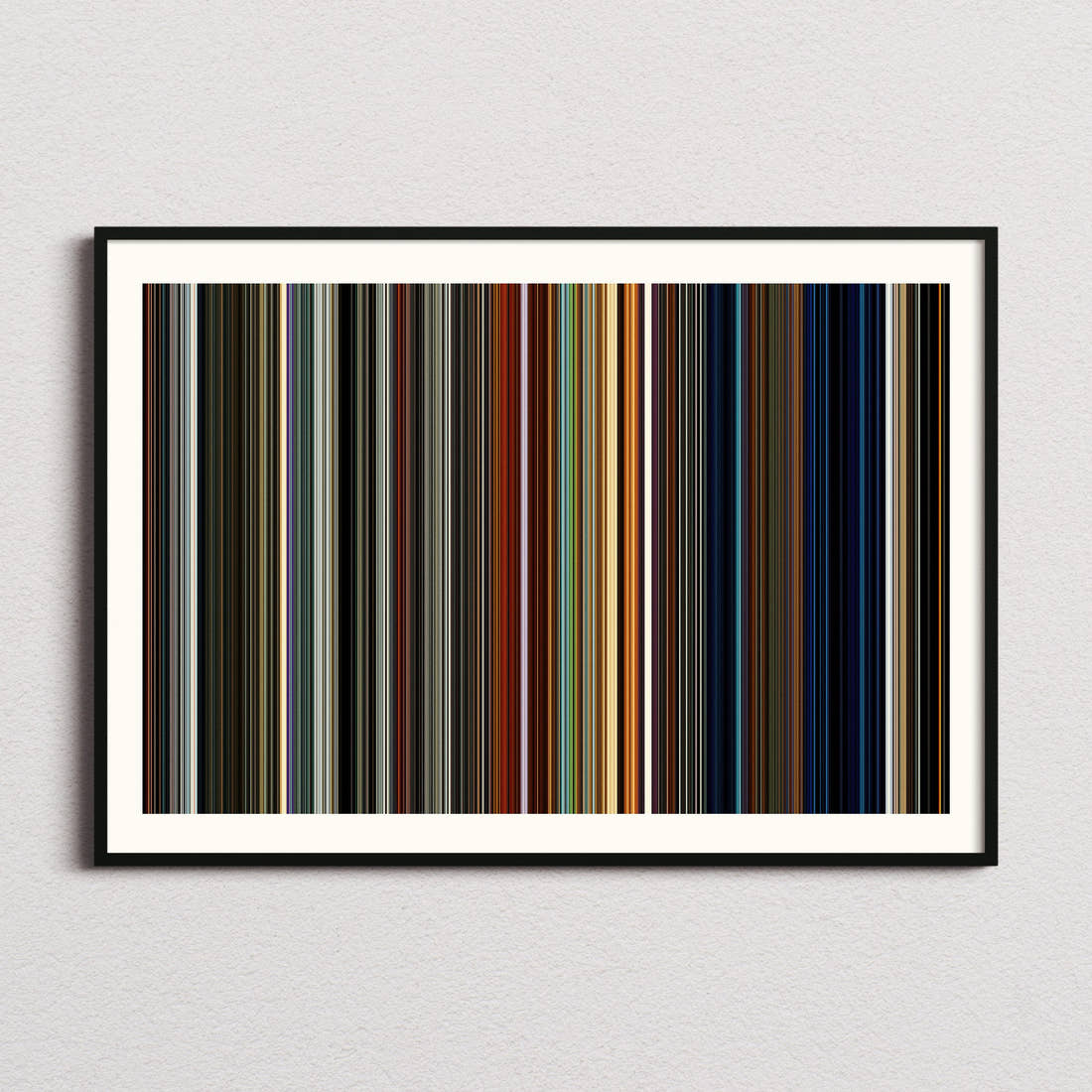 Ad Astra Movie Barcode Poster - Barcode Only