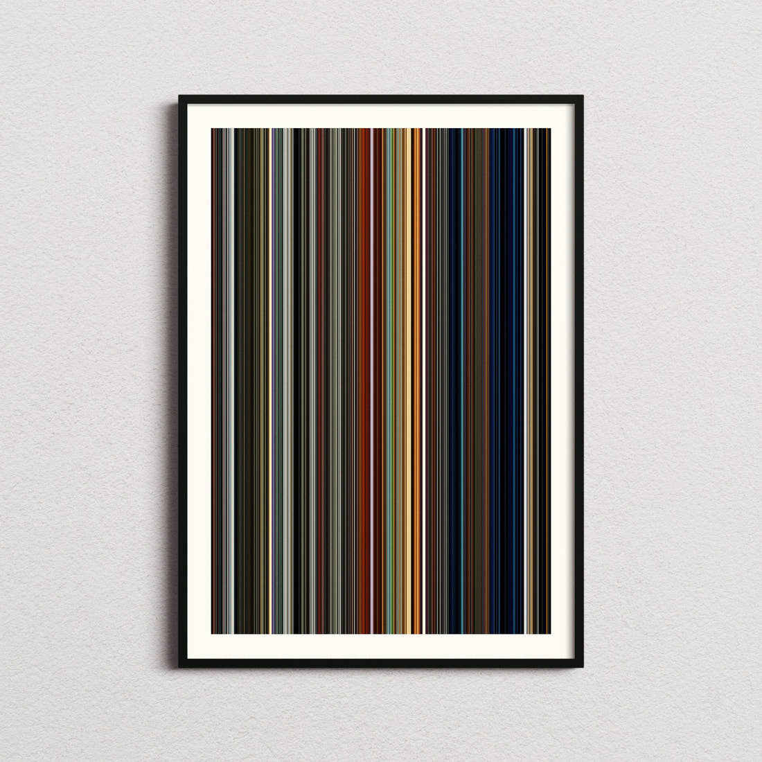Ad Astra Movie Barcode Poster - Barcode Only