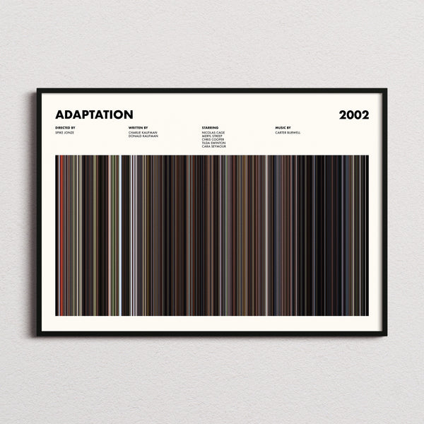 Adaptation Movie Barcode Poster