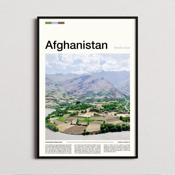 Afghanistan - Green Valley - Travel Print