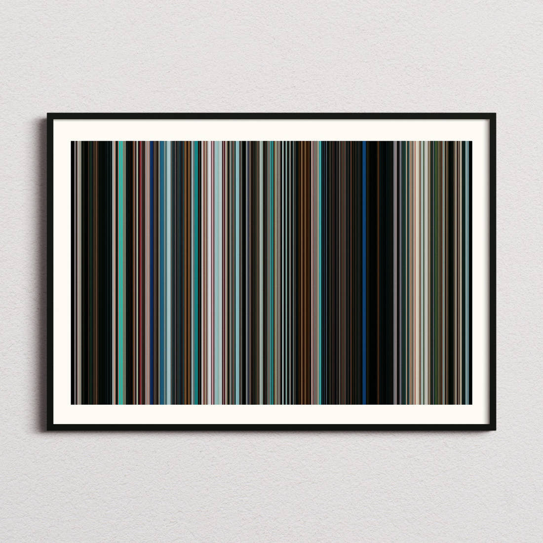 Aftersun Movie Barcode Poster - Barcode Only