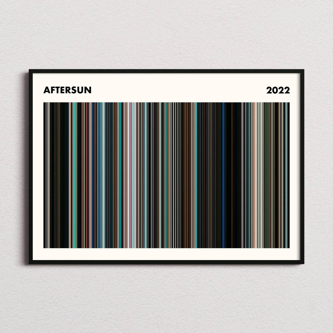 Aftersun Movie Barcode Poster - Simplified