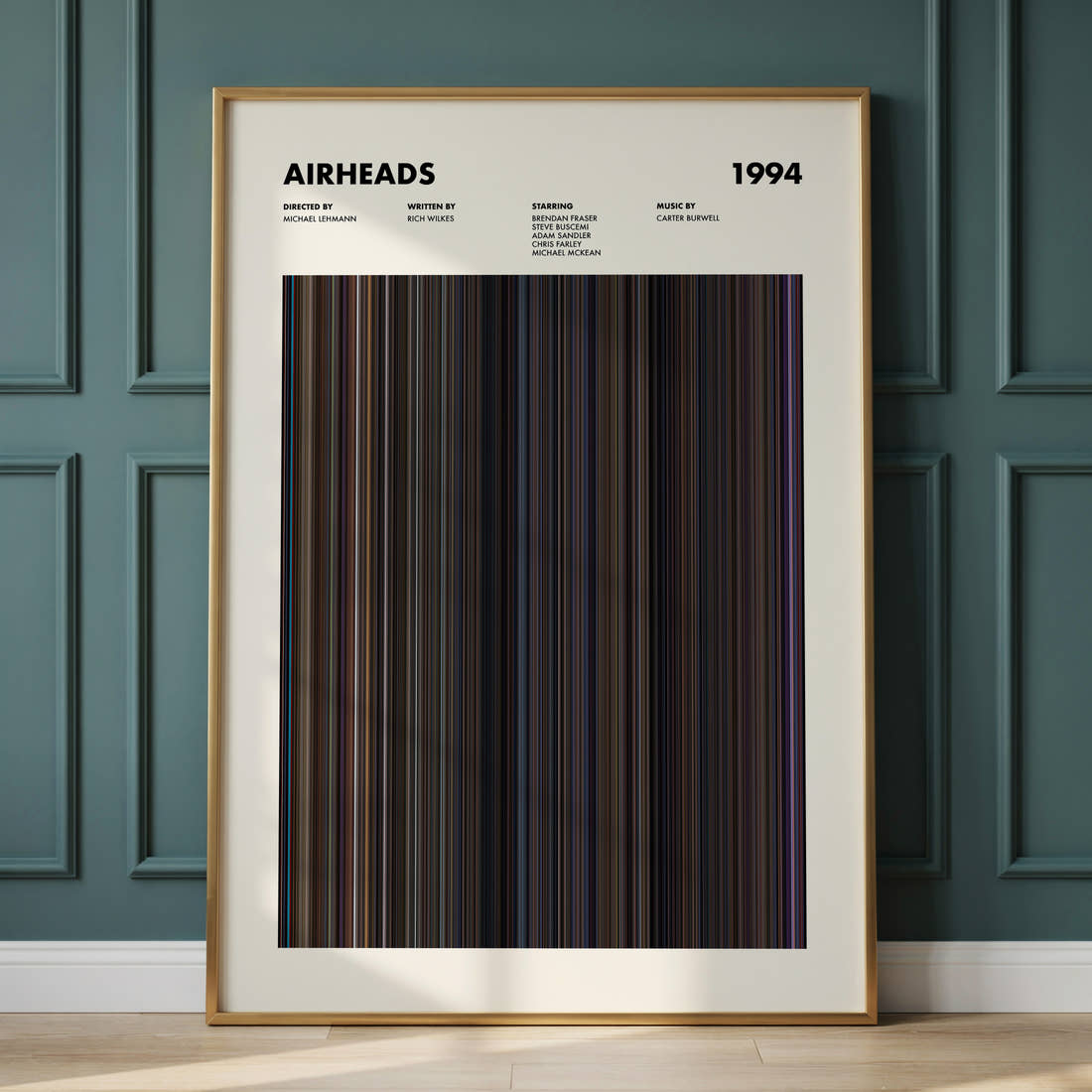 Airheads Movie Barcode Poster