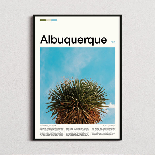 Albuquerque - Yucca Plant - Travel Print