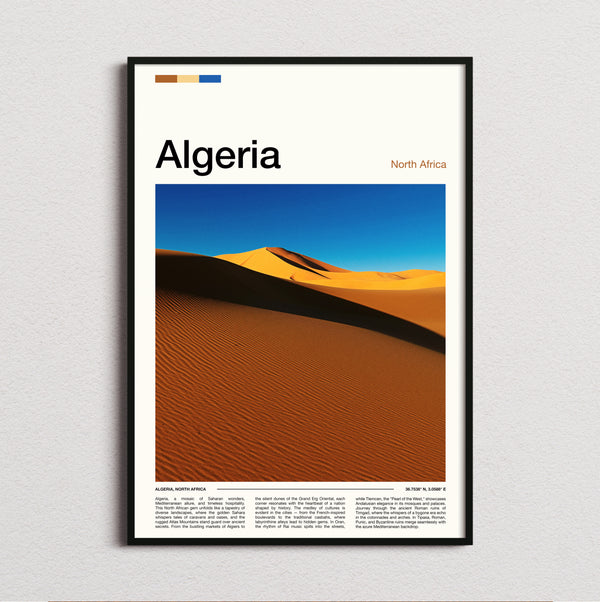 Algeria - Sand Dunes - Travel Print