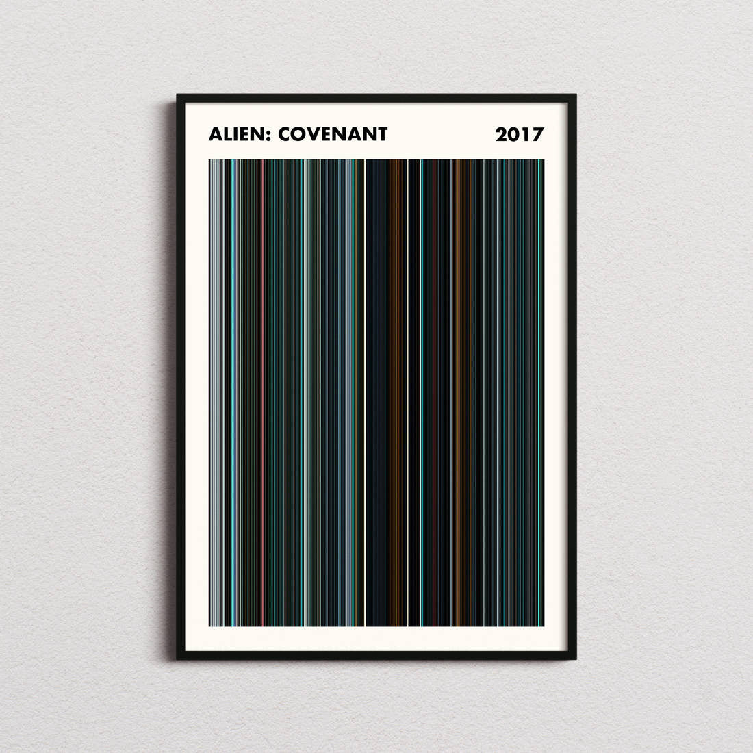 Alien: Covenant Movie Barcode Poster - Simplified