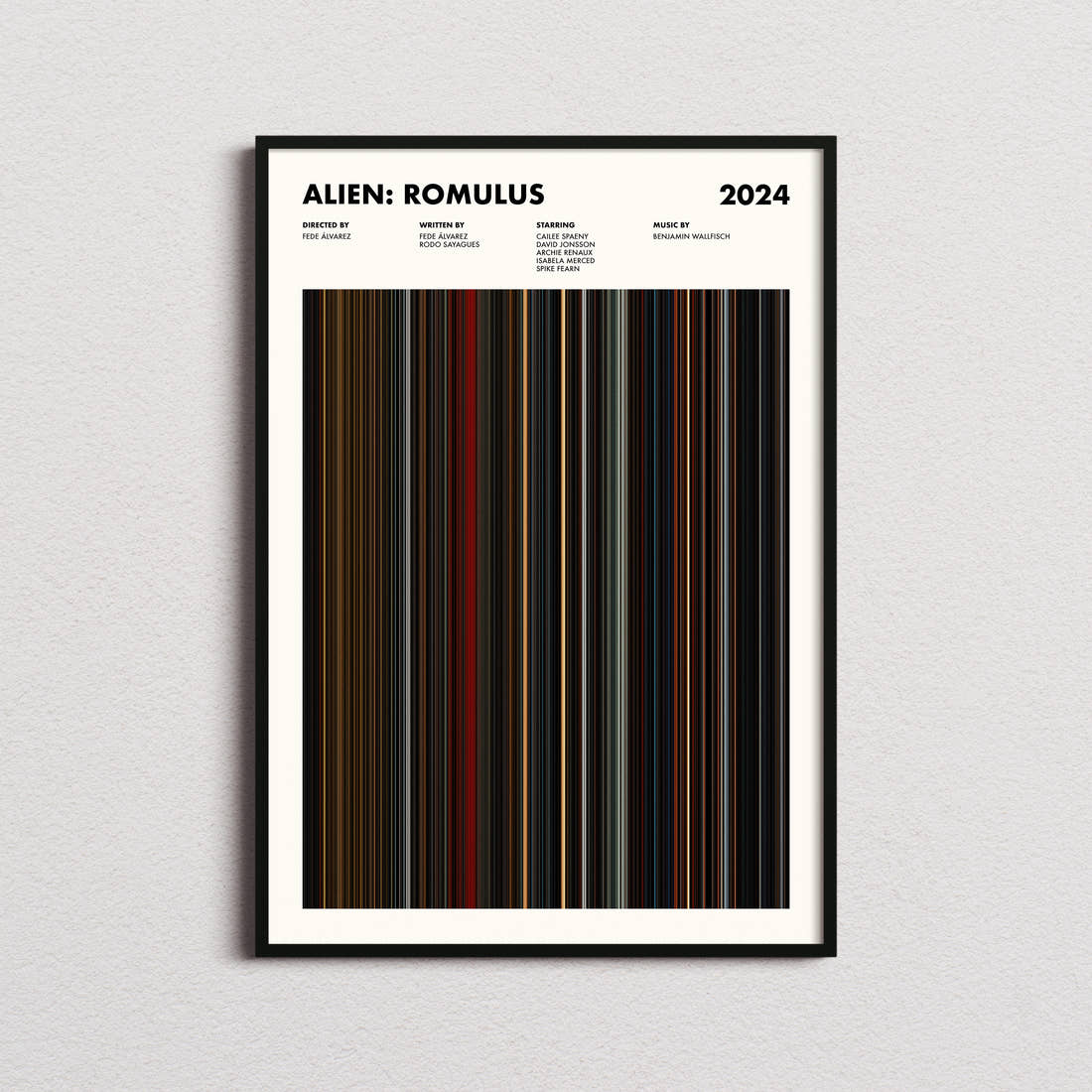 Alien: Romulus Movie Barcode Poster