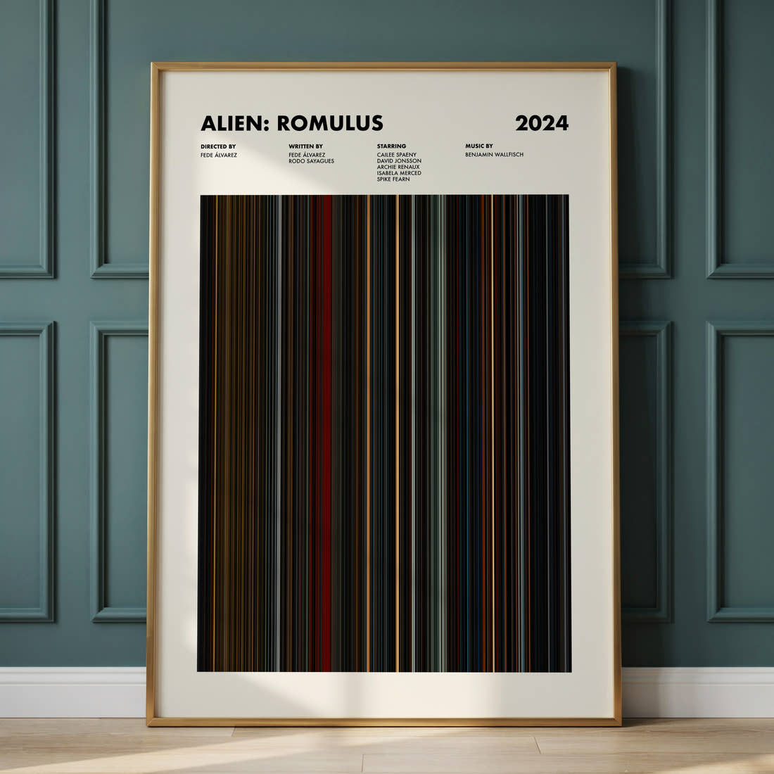 Alien: Romulus Movie Barcode Poster