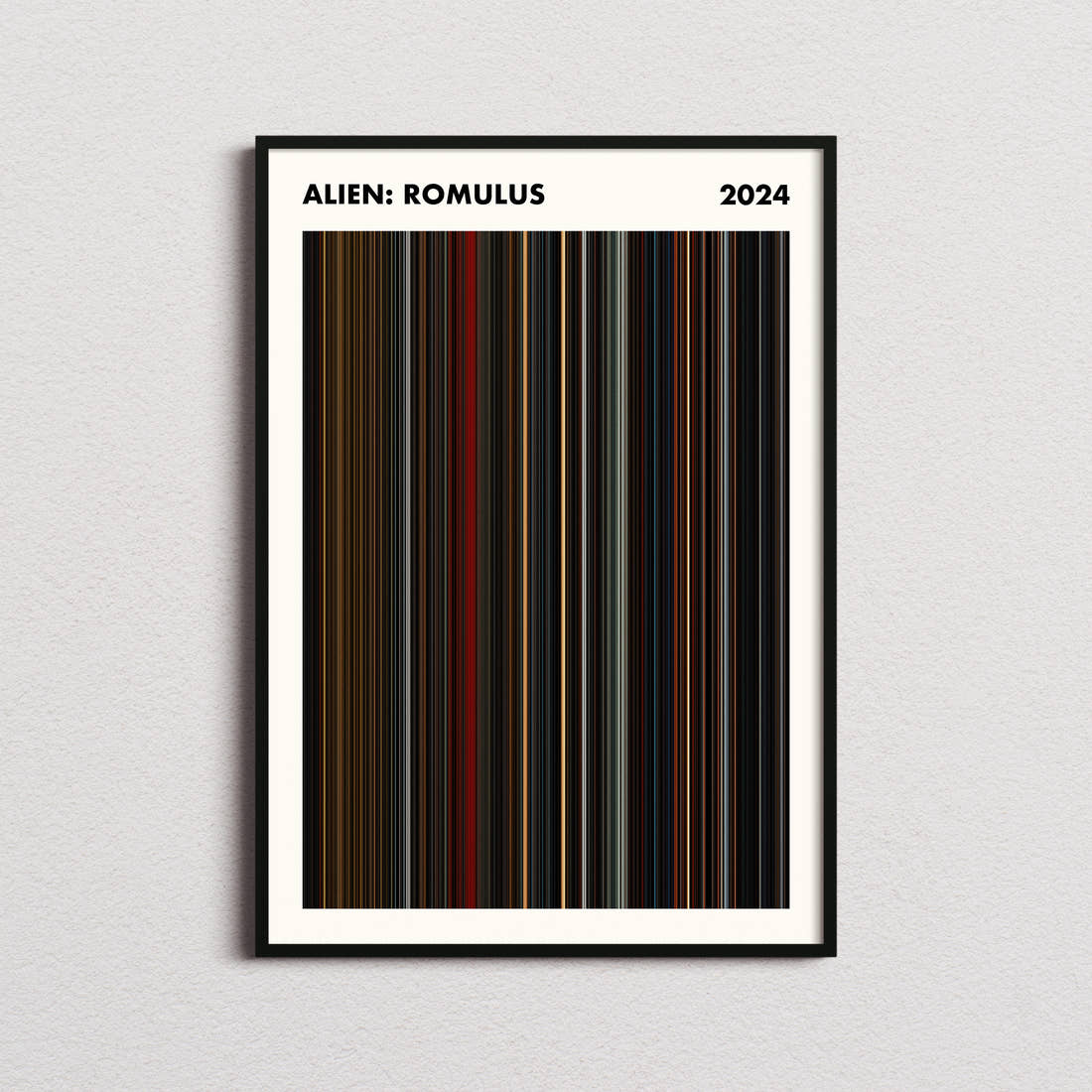Alien: Romulus Movie Barcode Poster - Simplified