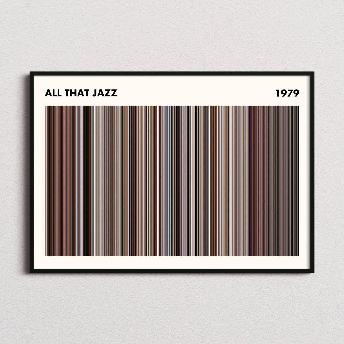 All That Jazz Movie Barcode Poster - Simplified