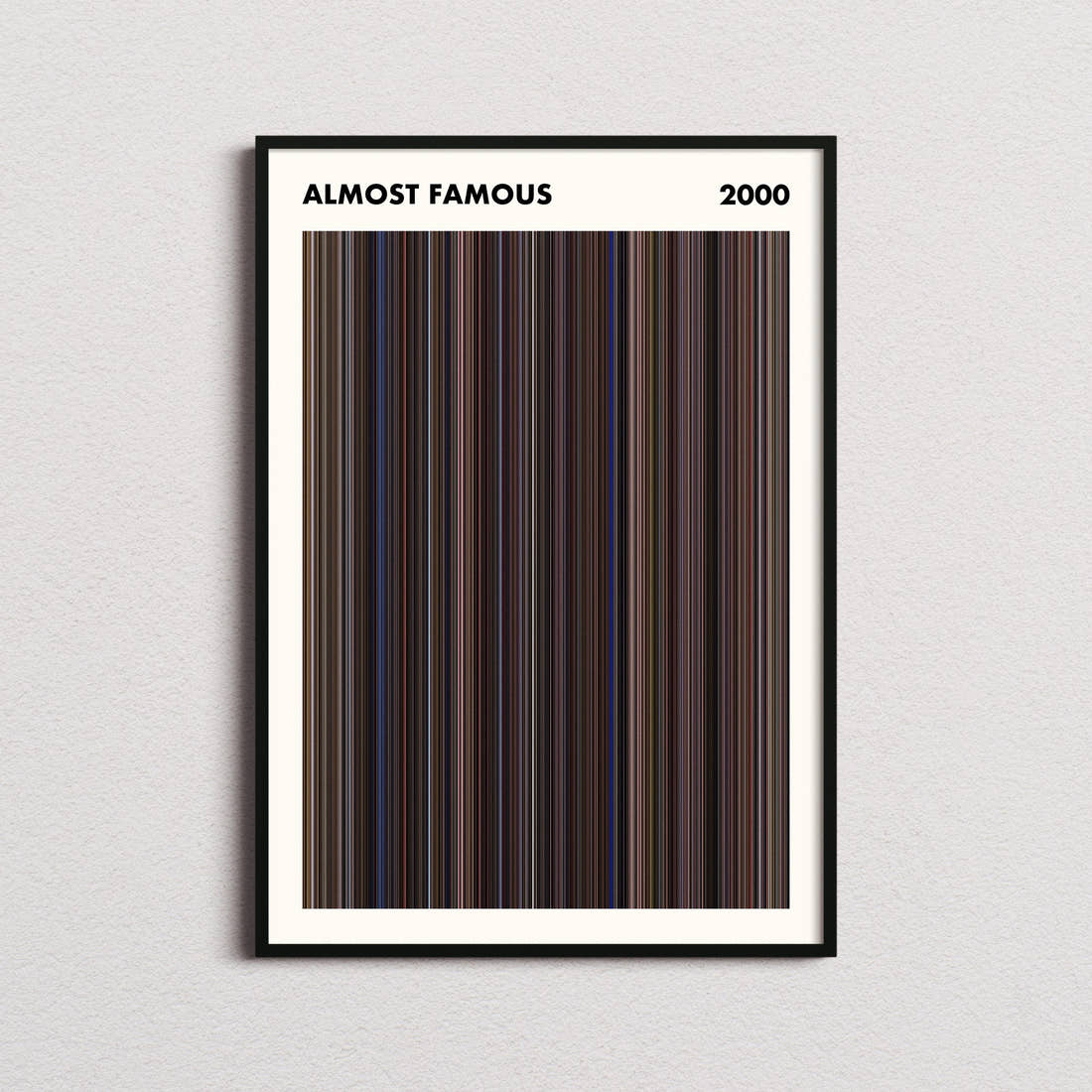 Almost Famous Movie Barcode Poster - Simplified