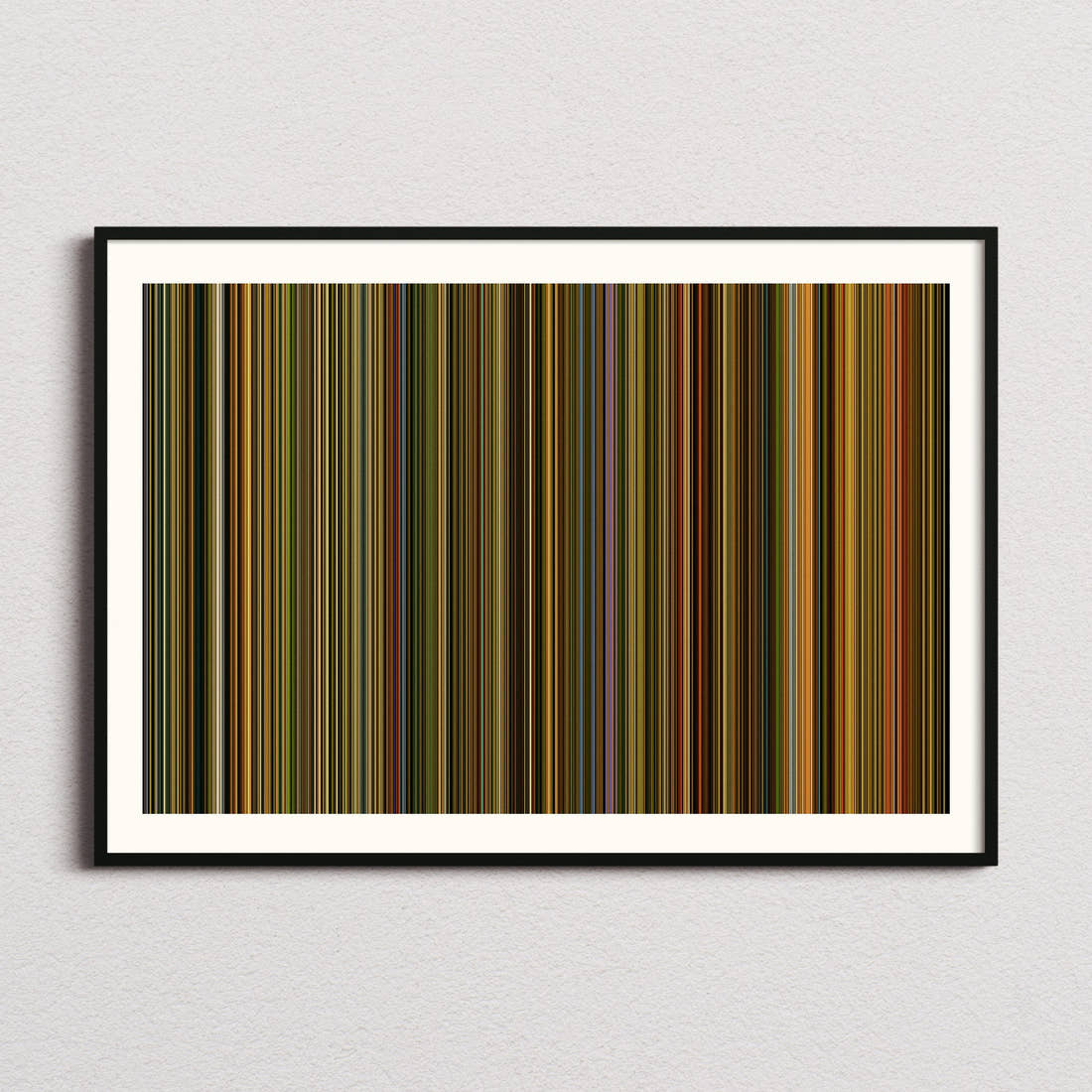 Amélie Movie Barcode Poster - Barcode Only