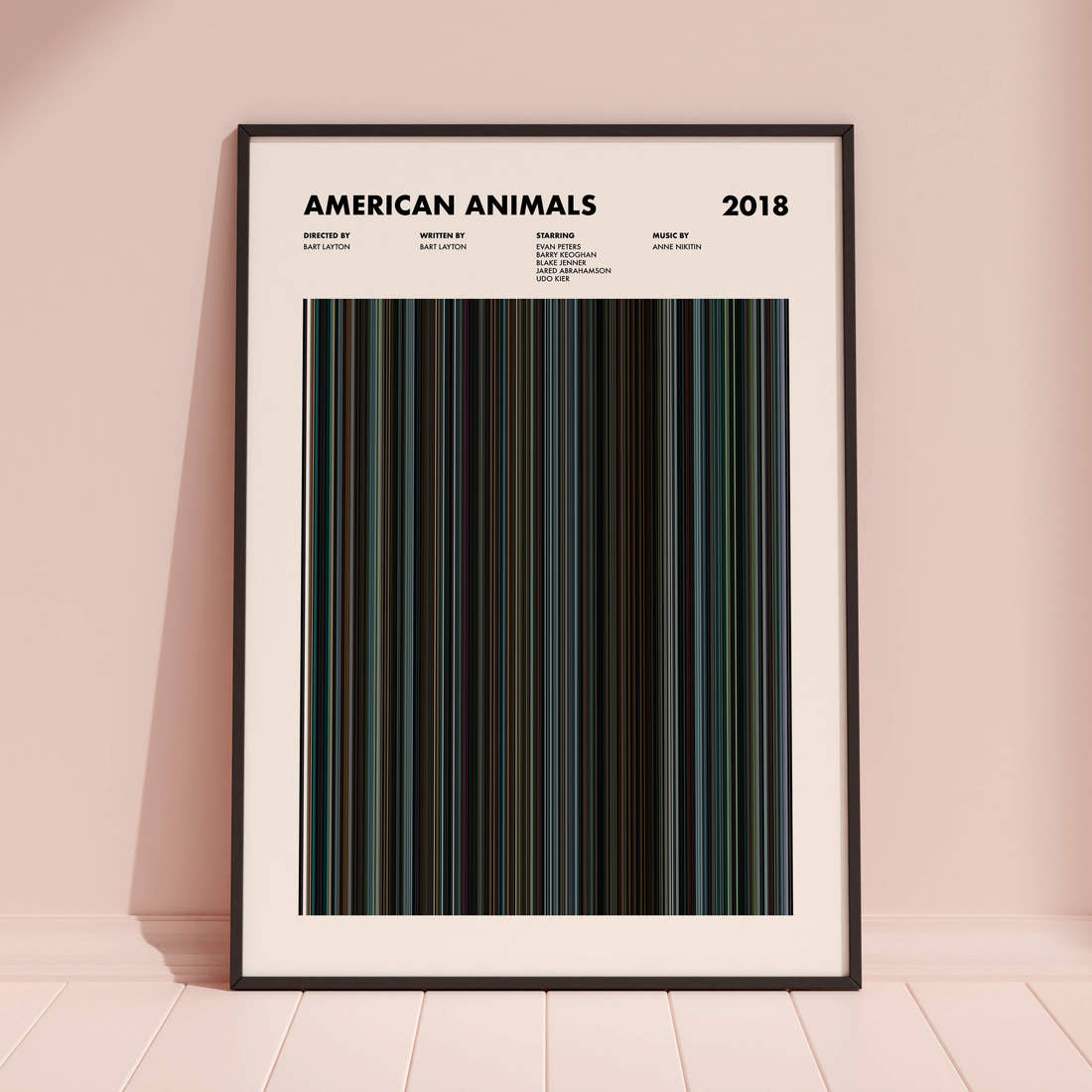 American Animals Movie Barcode Poster