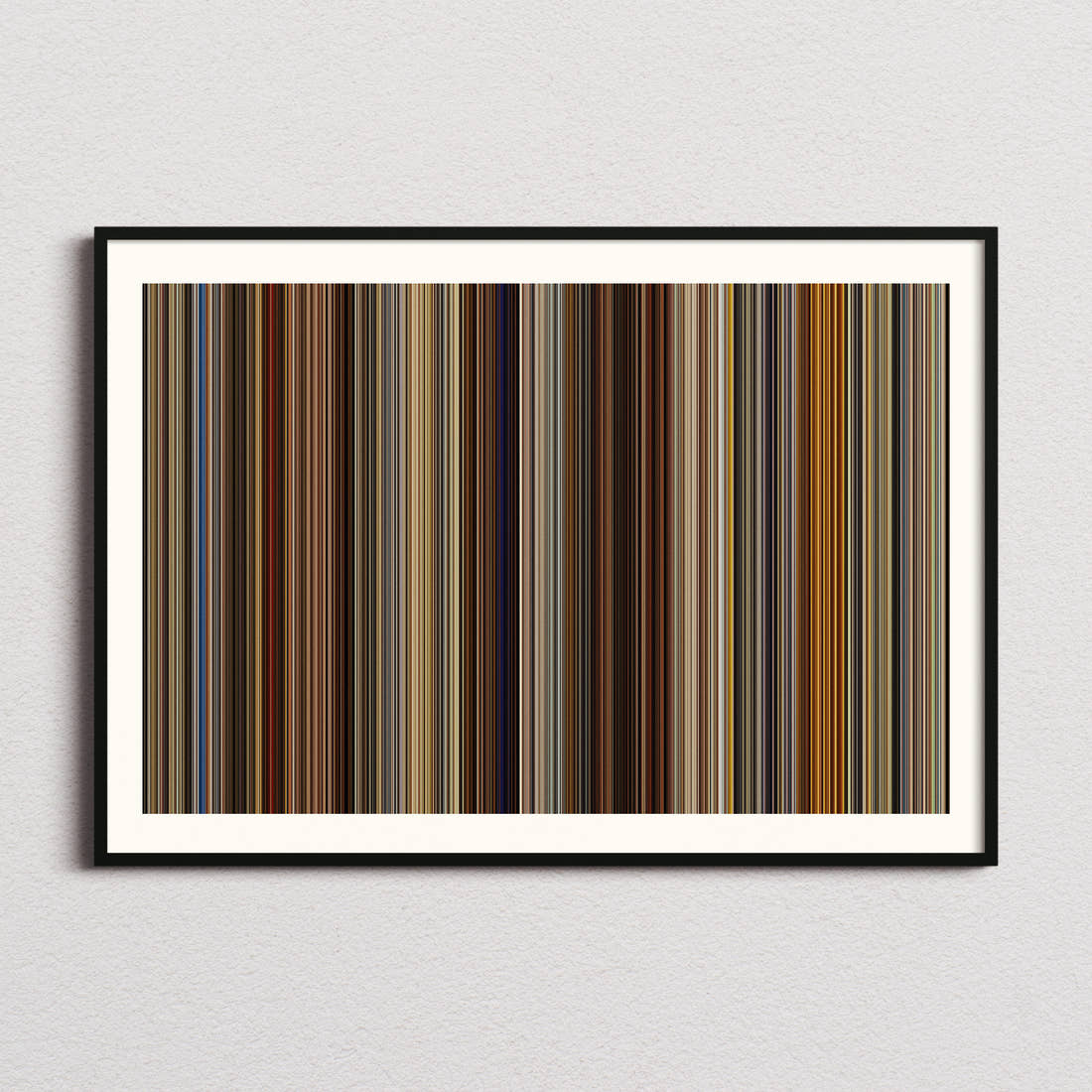 American Hustle Movie Barcode Poster - Barcode Only