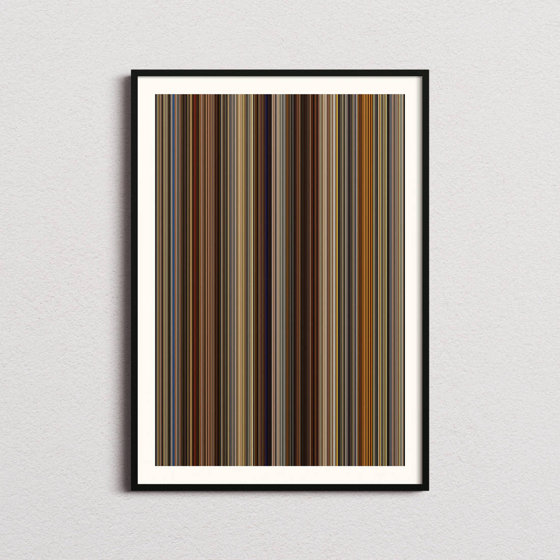 American Hustle Movie Barcode Poster - Barcode Only