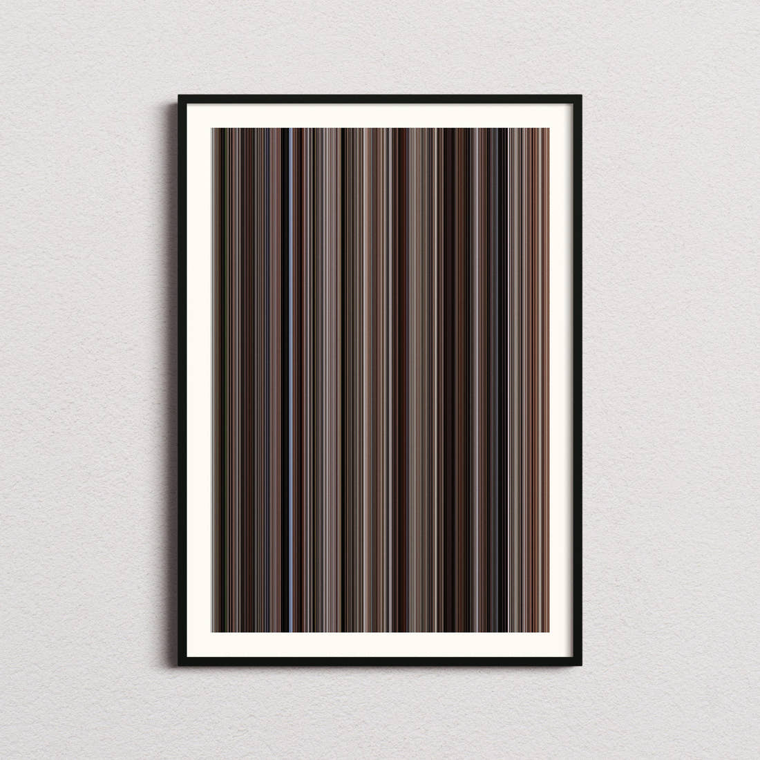 American Psycho Movie Barcode Poster - Barcode Only