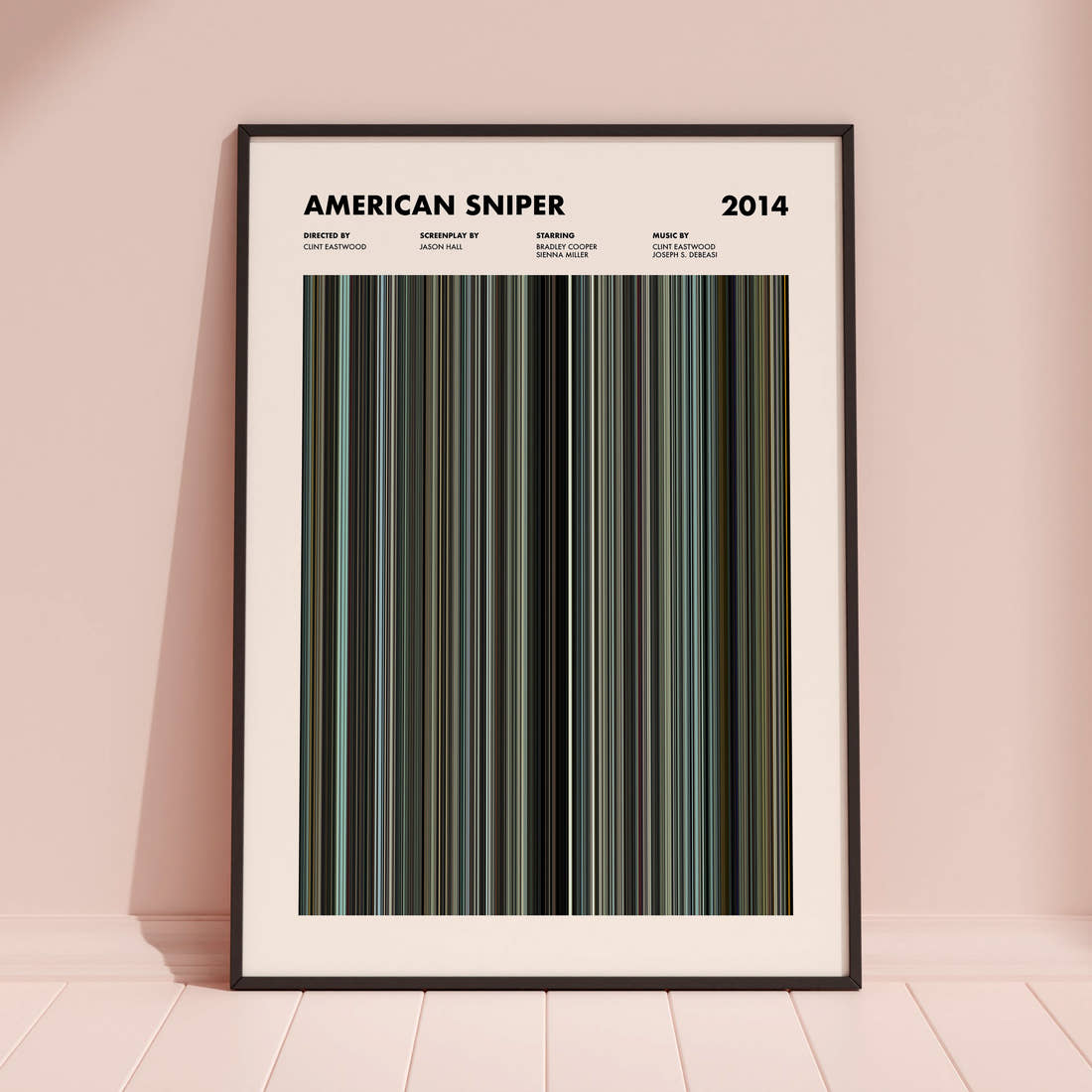 American Sniper Movie Barcode Poster