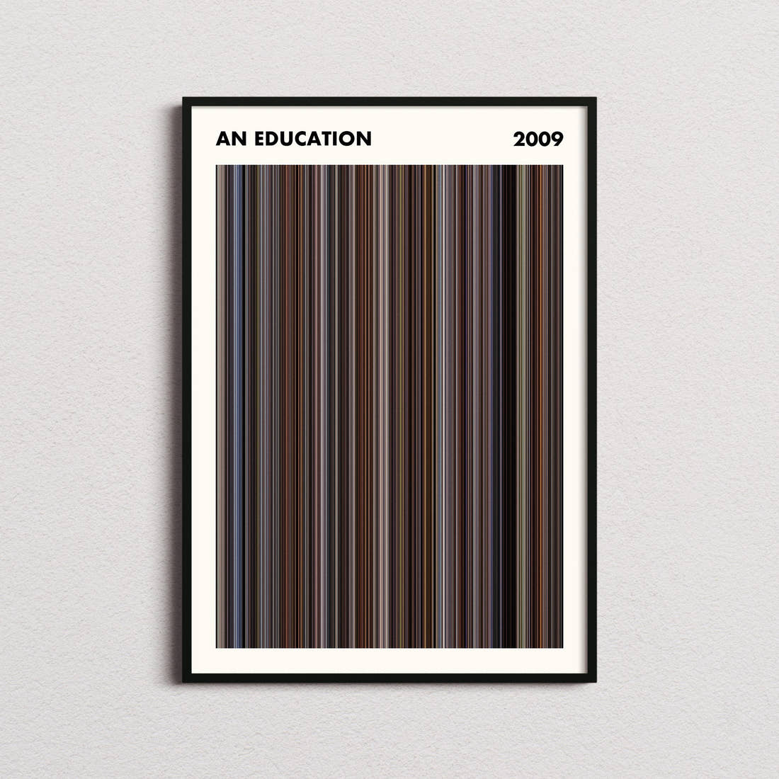 An Education Movie Barcode Poster - Simplified