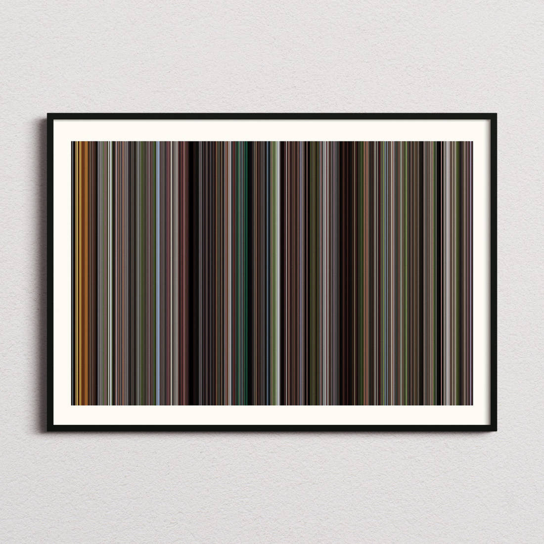 An Officer and a Gentleman Movie Barcode Poster - Barcode Only