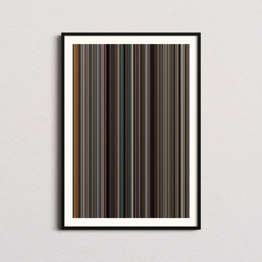 An Officer and a Gentleman Movie Barcode Poster - Barcode Only