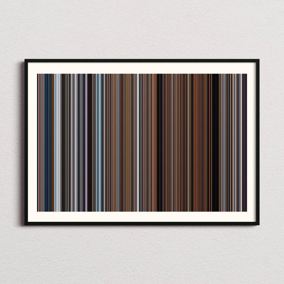 Anatomy of a Fall Movie Barcode Poster - Barcode Only