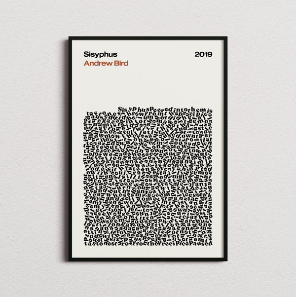 Andrew Bird Sisyphus Lyric Print