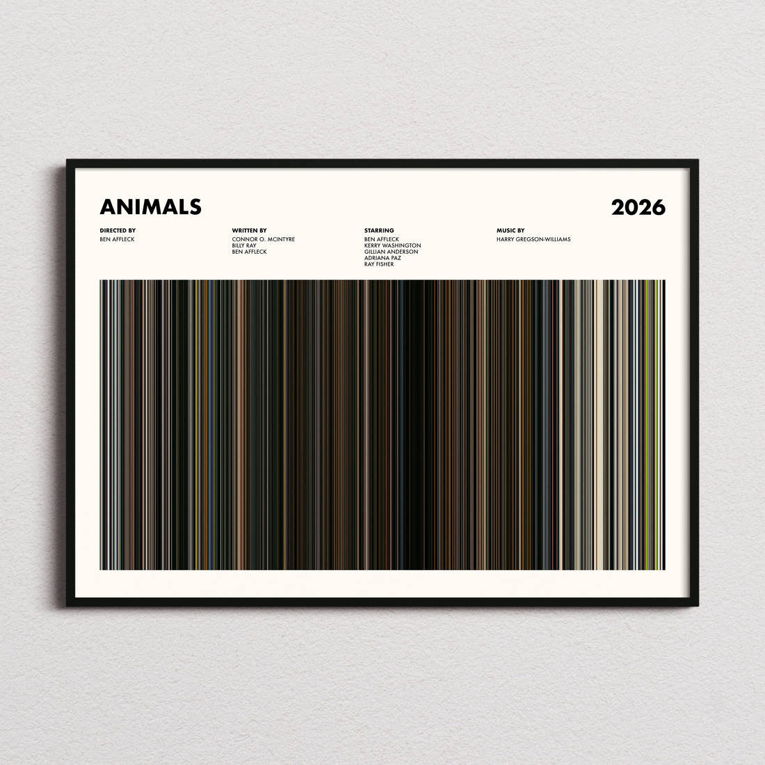 Animals Movie Barcode Poster