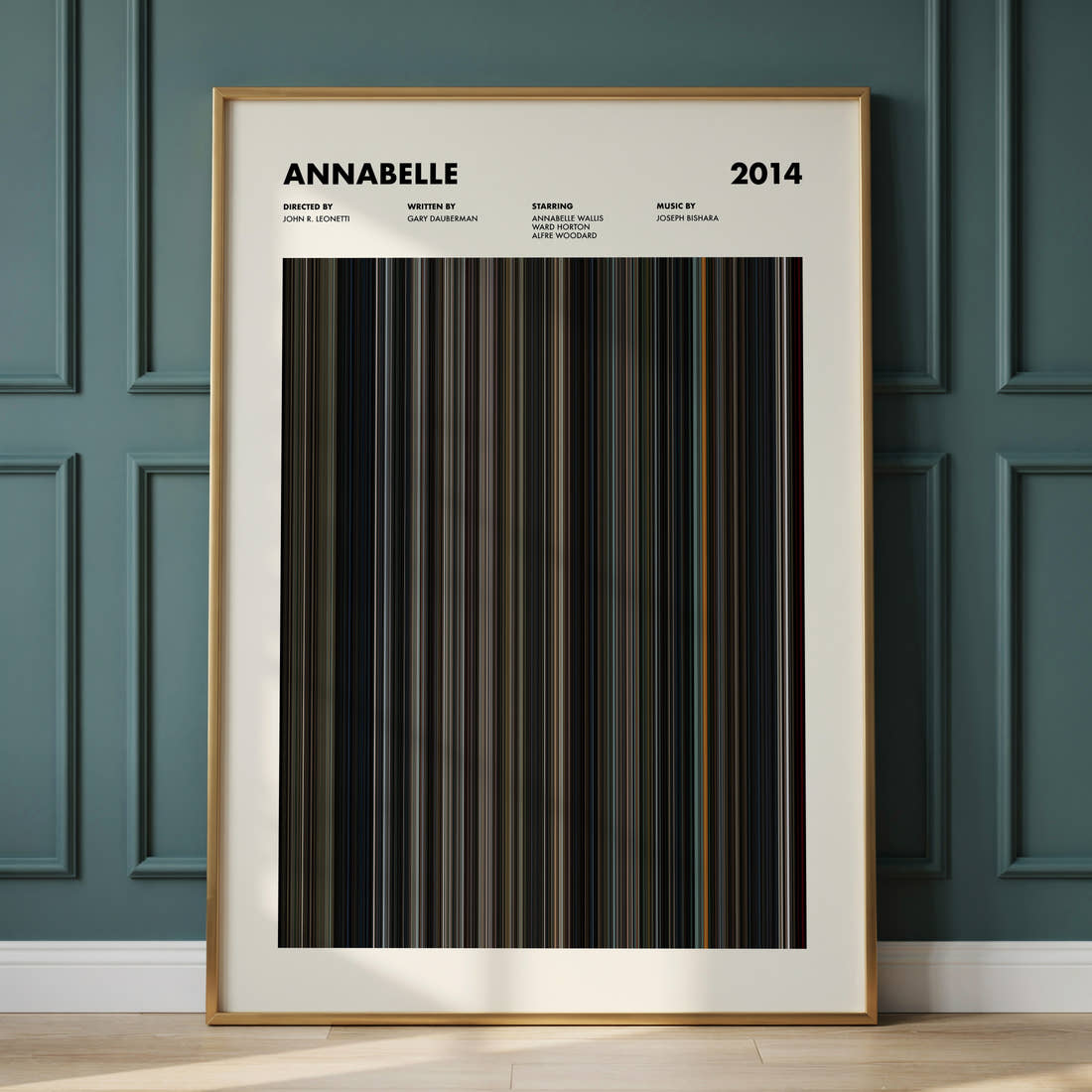 Annabelle Movie Barcode Poster