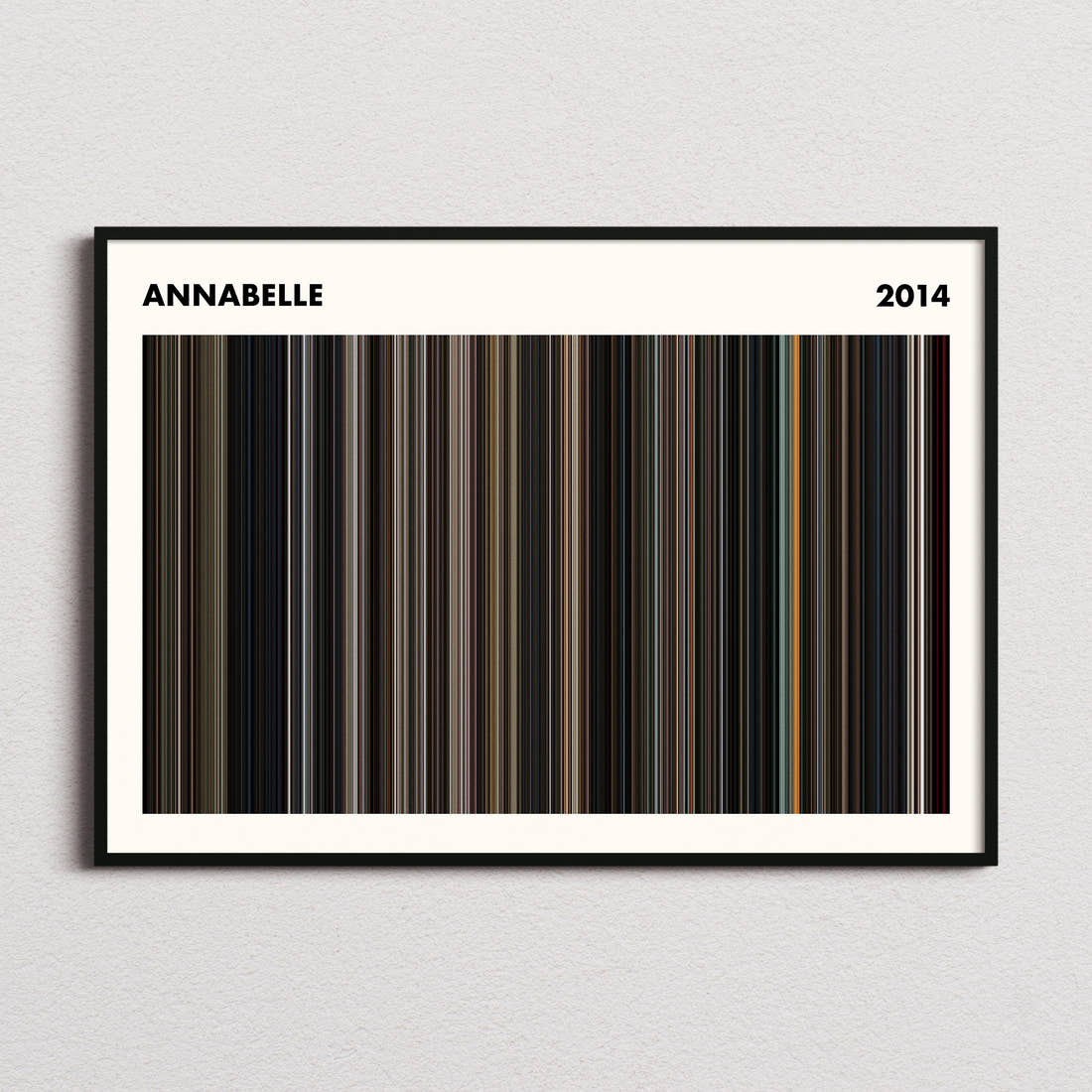 Annabelle Movie Barcode Poster - Simplified