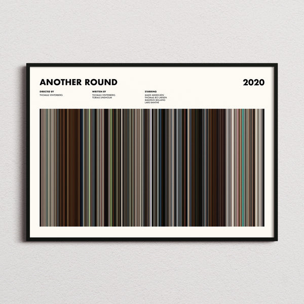 Another Round Movie Barcode Poster